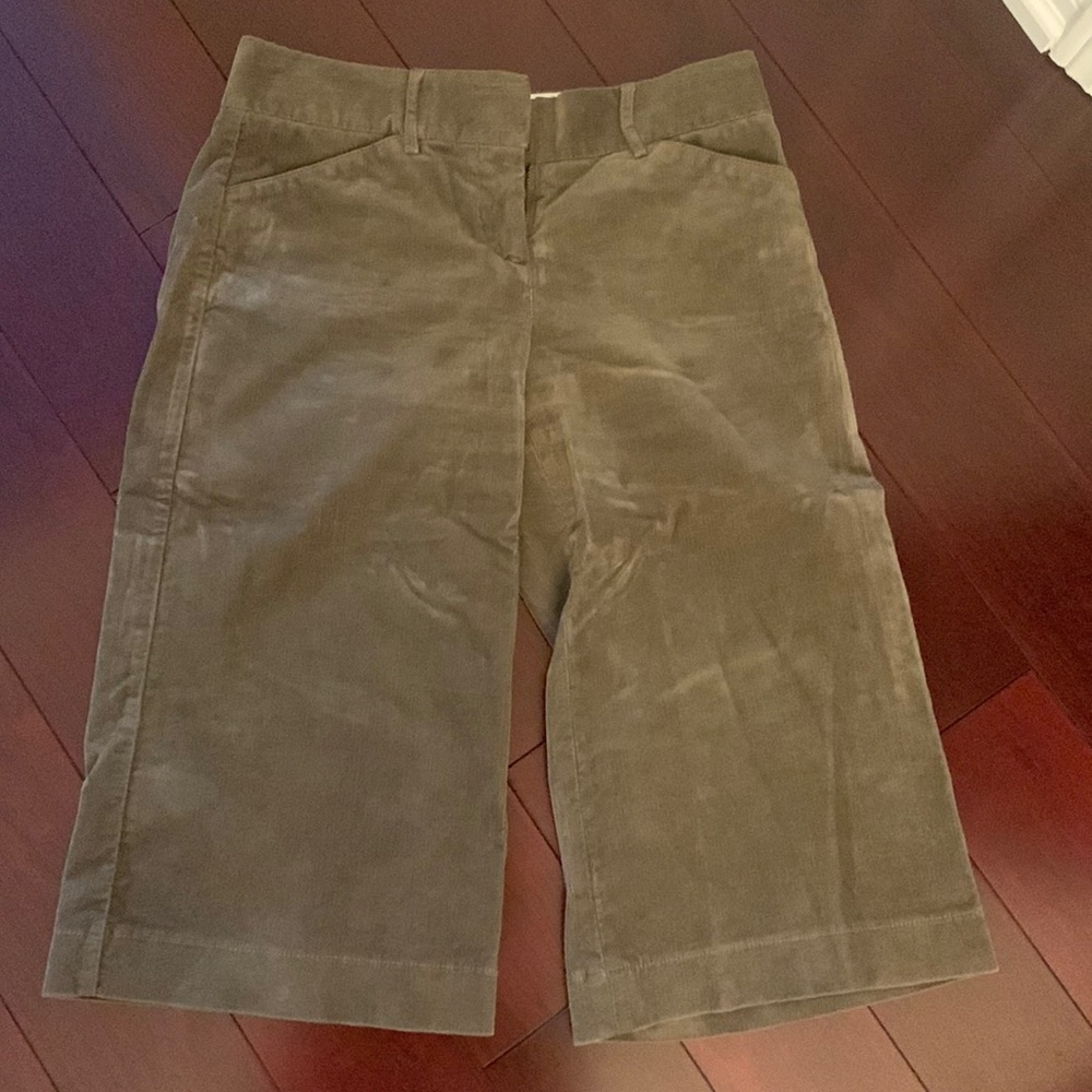 Army Green Corduroy Capri Pants From Express